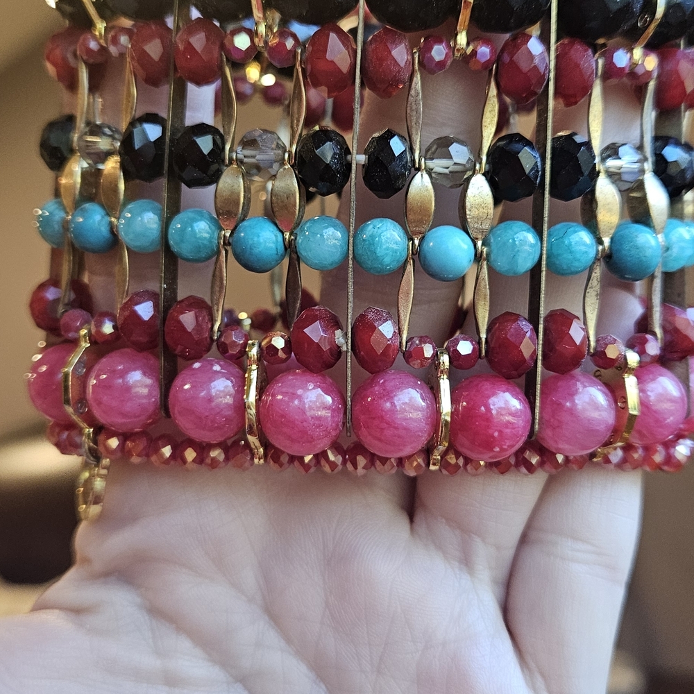 Ottaviani Bijoux Statement Cuff Stretch Bracelet - image 5